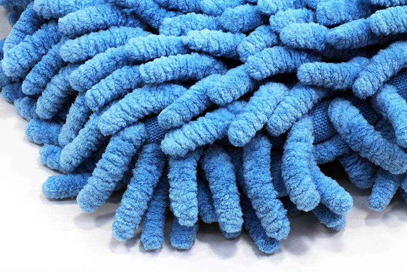 Real Clean 18 Inch Chenille Microfiber Wet Mop Pad (Pack of 2) 2 Pack Blue Chenille