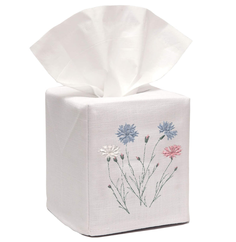 Jacaranda Living DG17-WFP Tissue Box Cover, 4.5 x 4.5 x 5.25, White