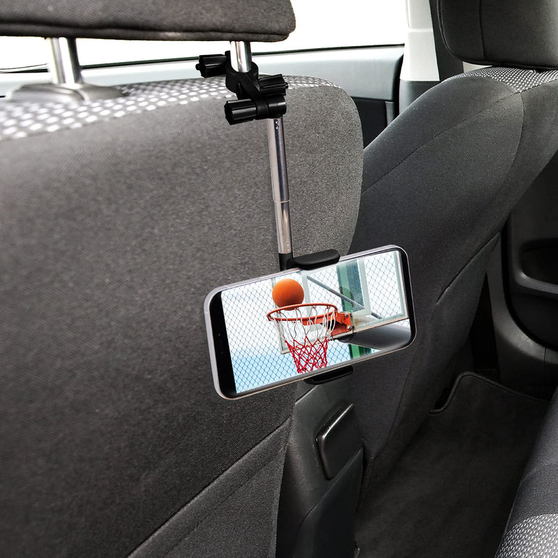 360Â° Rearview Mirror Phone Holder, Universal Car Phone Holder Mount Car Rearview Mirror Mount Phone and GPS Holder, Car Phone Mount Clip Suitable for Most 4-6.1 Inch Mobile Phones (Black) Black