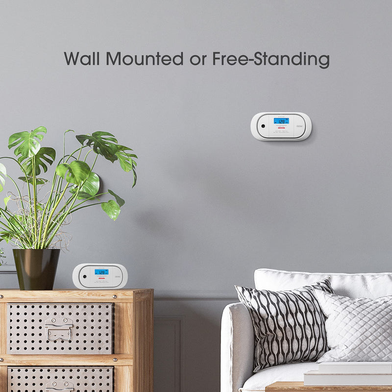 X-Sense Carbon Monoxide Detector Alarm with Digital LCD Display, 10-Year Battery Operated CO Alarm Detector with Peak Value Memory, XC01 1-Pack
