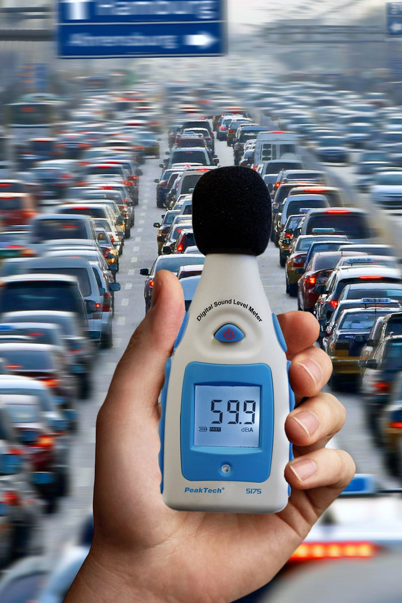 PeakTech Digital Sound Level Meter 30-130 Db in A Rating, 1/2 Inch Microphone, Class 2, Noise Measurement, 1 Piece, P 5175 Single