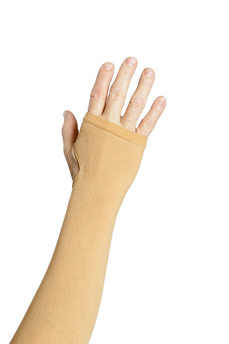 Prevent Products, Inc. - GeriGlove¨ Elderly Skin Protector, Thin Skin Tear & Bruise Protective Arm Sleeve - Made in USA One Pair per Package (Medium/Beige) Medium (1 Pair) Beige