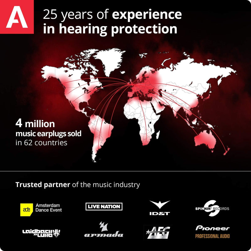 Alpine MusicSafe Pro High Fidelity Music Ear Plugs for Concert & Noise Reduction - 3 Premium Filter Sets - Professional Musicians, DJs Hearing Protection – Soft Hypoallergenic Reusable Black Earplugs Pro-black