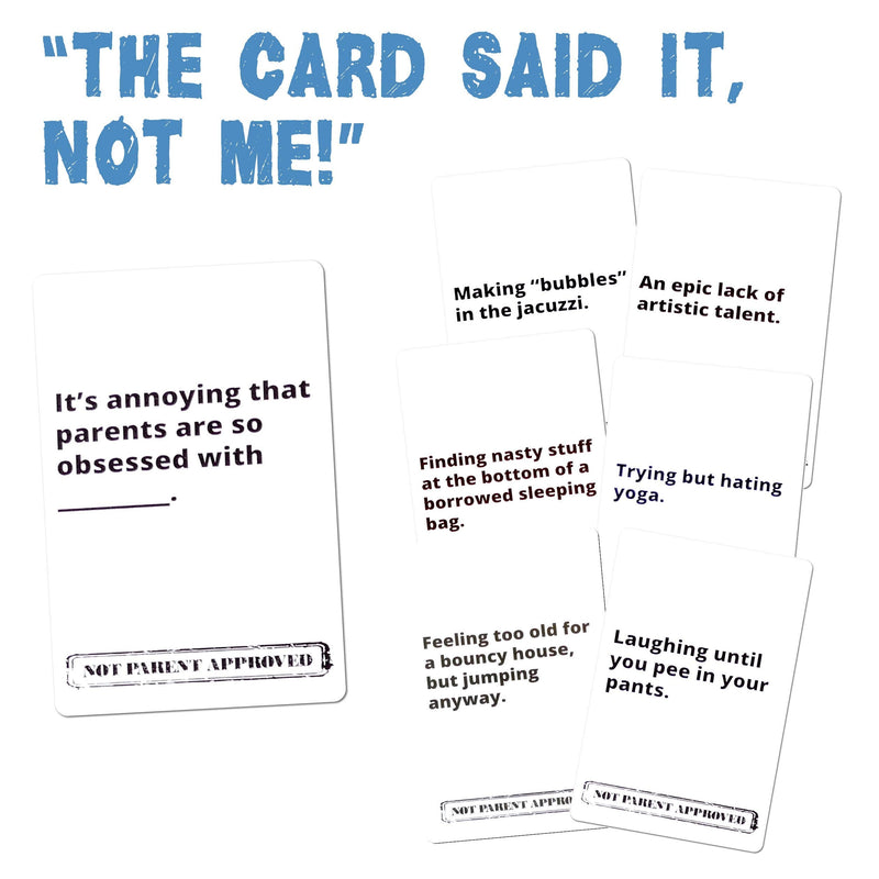 Not Parent Approved: A Fun Card Game and Gift for Kids 8-12, Tweens, Teens, Families and Mischief Makers â€“ The Original, Hilarious Family Party Game Original Game