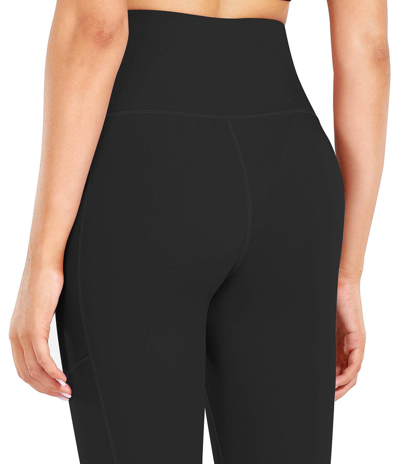 Fengbay High Waist Yoga Pants, Pocket Yoga Pants Tummy Control Workout Running 4 Way Stretch Yoga Leggings X-Small Black
