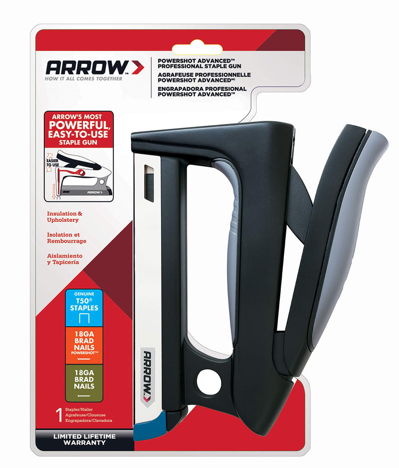 Arrow T50HS PowerShot Advanced Forward Action Staple and Nail Gun