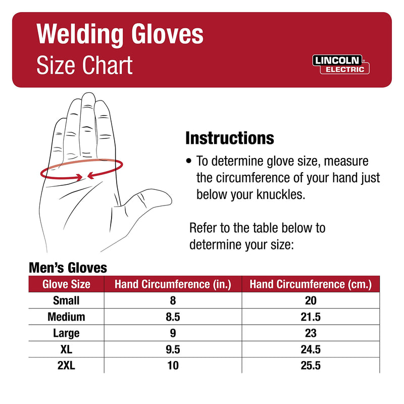Lincoln Electric DynaMIG Traditional MIG Welding Gloves | Top Grain Leather | 2XL | K3805-2XL 2X-Large (Pack of 2)
