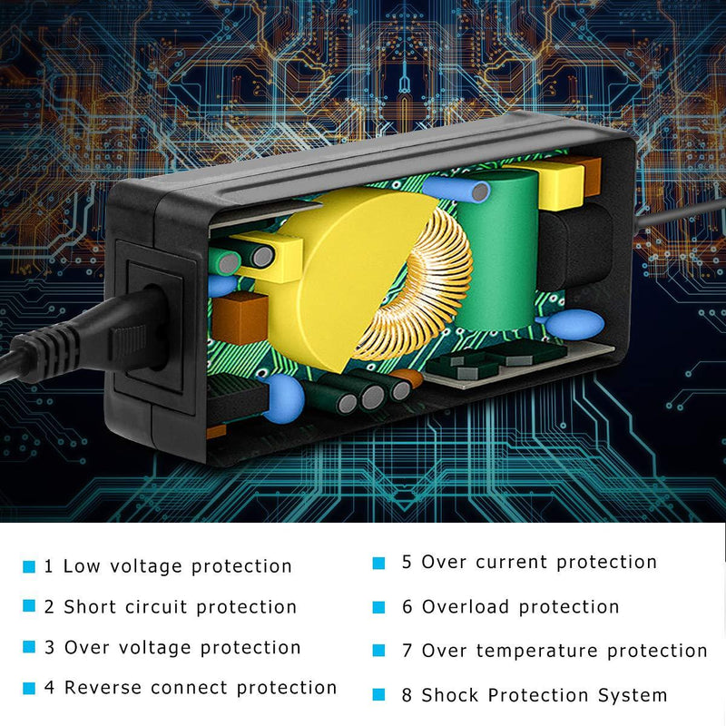 SUPERNIGHT 12V 5A Power Supply AC Adapter for 5050 3528 RGB LED Strip Light Low Voltage Device