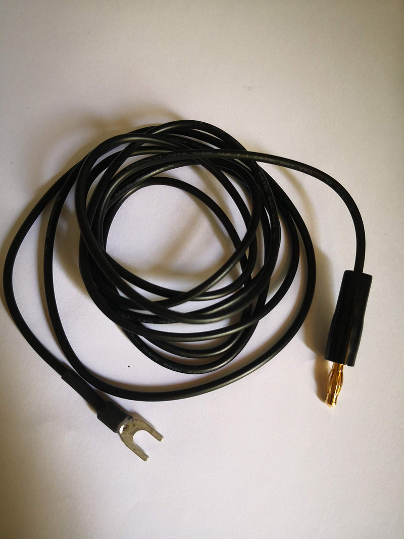 Turntable Custom Ground Wire Plug Plated 6 Feet Long for Technics SL- Models