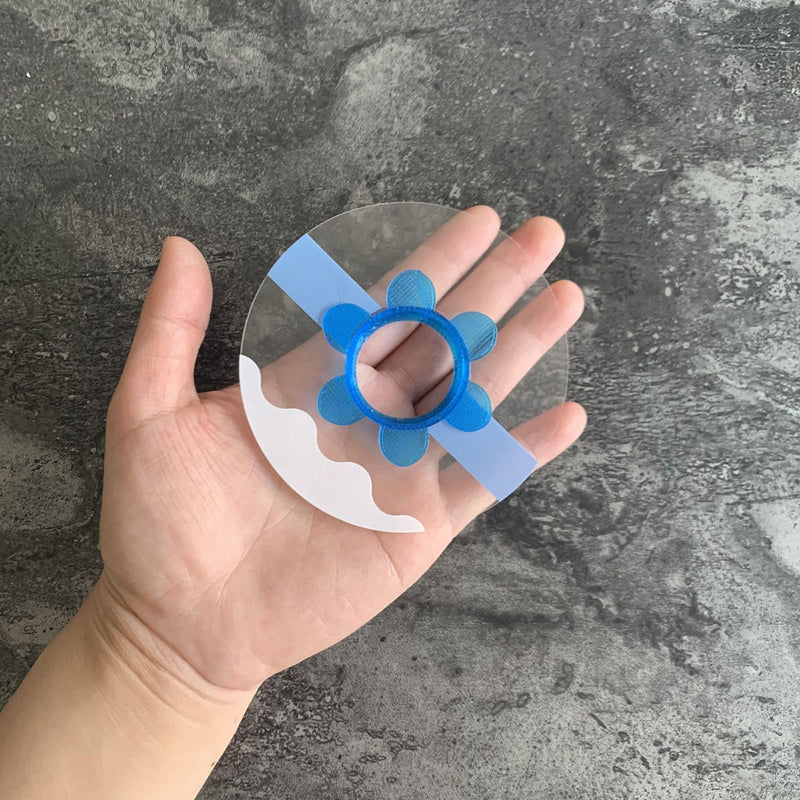 Sensor Covers for Freestyle Libre,40+1 Pack Libre Patches Waterproof,One Plastic Libre Sensor Cover and 40pcs Clear CGM Adhesive Patches with Hole (Blue Cover+Clear Patches) Blue Cover+clear Patches