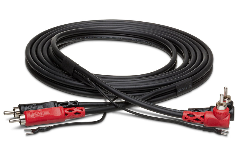 Hosa CRA-203DJ Dual RCA to Same with Ground Wire Stereo Interconnect, 9.8 feet 3 Meter