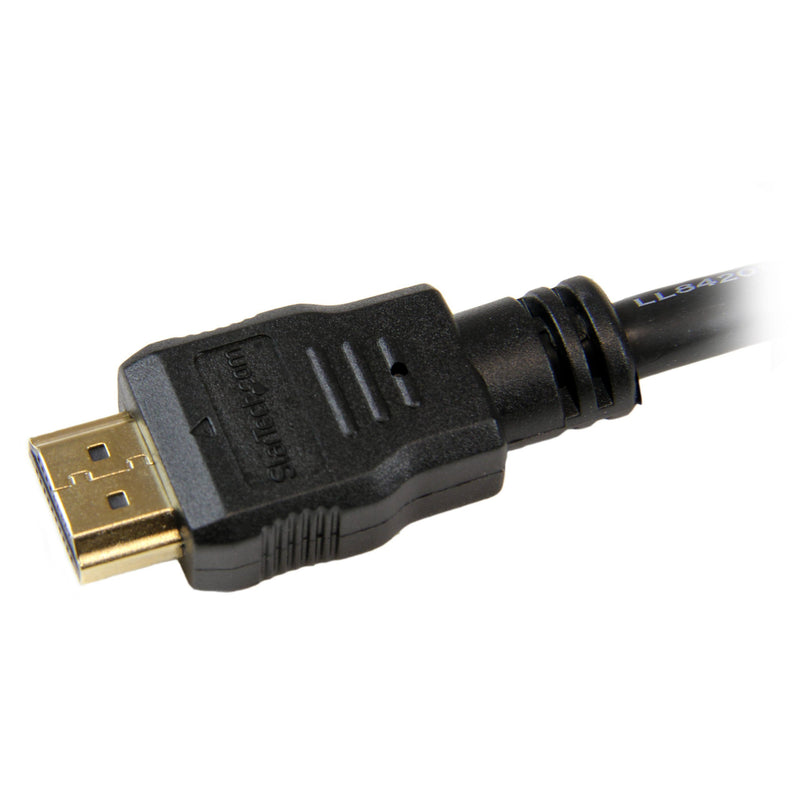StarTech.com 12ft (3.7m) HDMI Cable - 4K High Speed HDMI Cable with Ethernet - UHD 4K 30Hz Video - HDMI 1.4 Cable - Ultra HD HDMI Monitors, Projectors, TVs & Displays - Black HDMI Cord - M/M (HDMM12) 12 ft / 3.5m