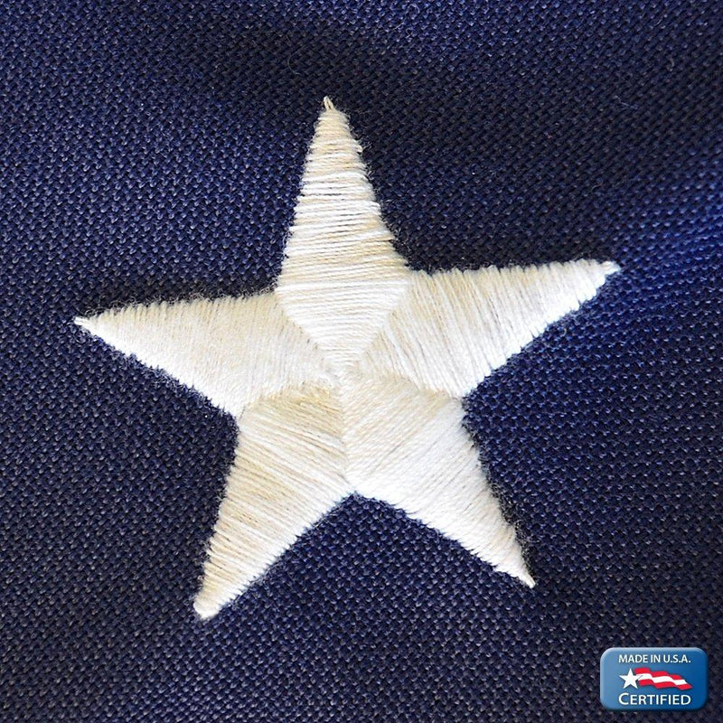 Annin Flagmakers Model 2710 American Flag Tough-Tex The Strongest, Longest Lasting, 3x5 ft, 100% Made in USA with Sewn Stripes, Embroidered Stars and Brass Grommets