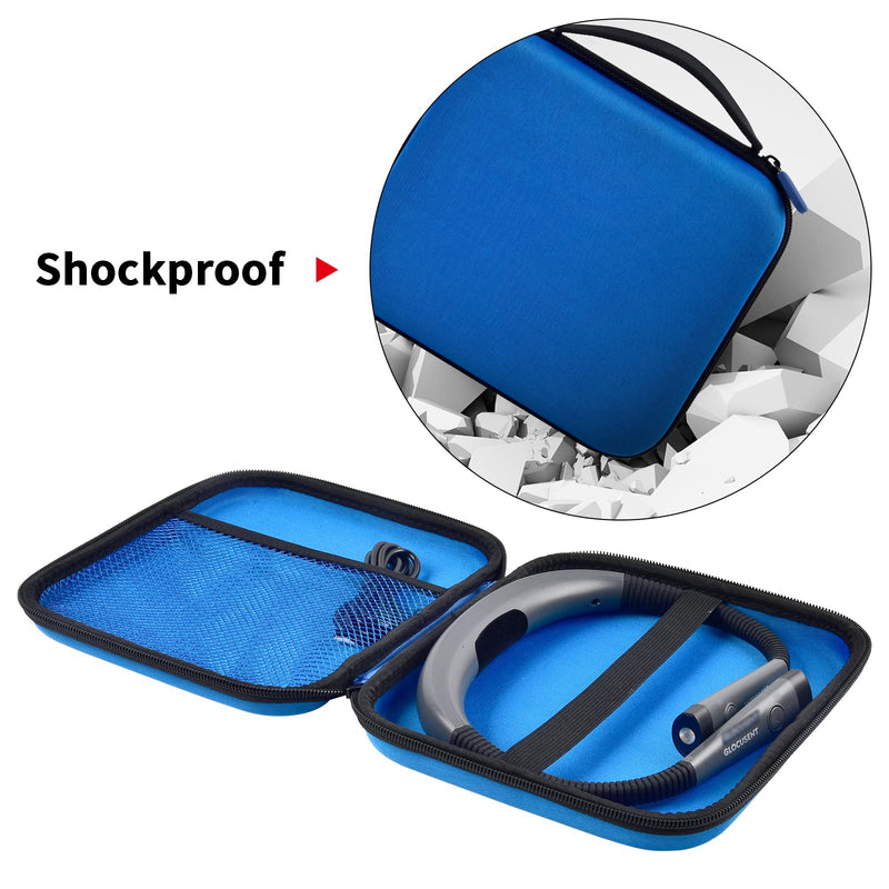 Case Compatible with Glocusent/ for Vekkia/ for LITOM/ for LEDGLE/ for TAKKUI/ for TSINGREE LED Neck Reading Light Book Light for Reading in Bed. Storage Carrying Holder for USB Cable (Box Only) -Blue Blue
