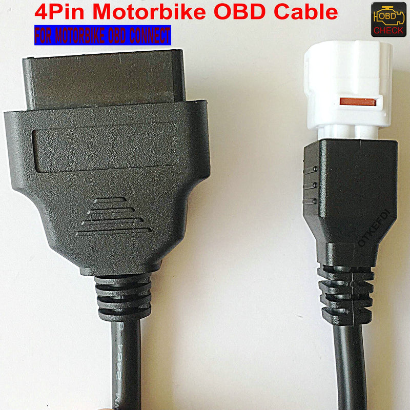 OTKEFDI Motorcycle 4pin OBD Diagnostic CANBUS Cable for Yama Motorbike