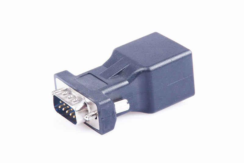 LM YN DB9 RS232 Male Port to RJ45 Female Connector Card DB9 Serial Port Extender to LAN CAT5 CAT6 RJ45 Network Ethernet Cable Adapter