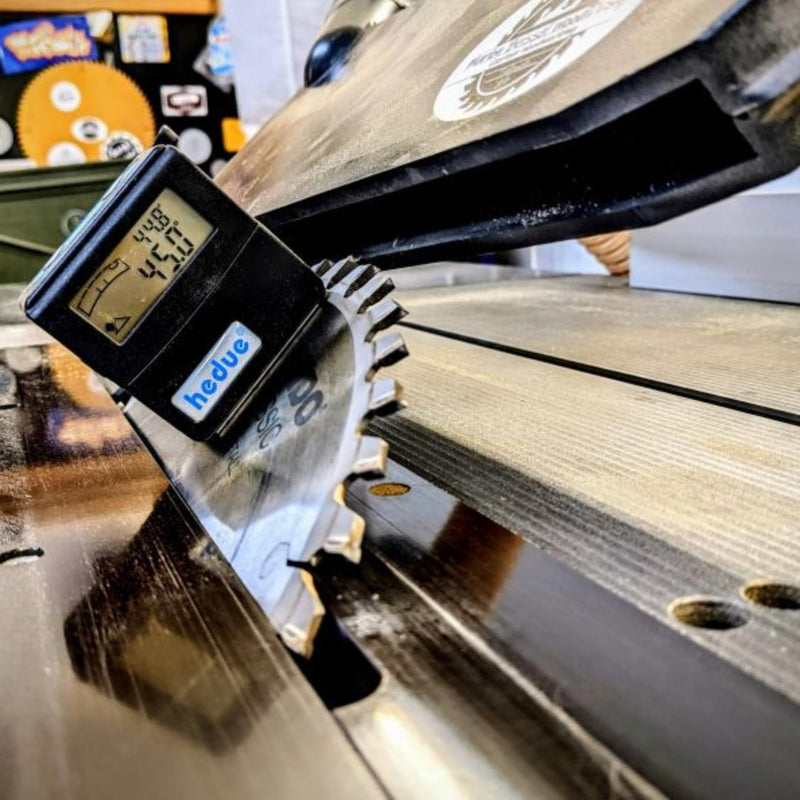 hedue® LevelBox M525 - Bevel Box magnetic for absolute and relative measurements, digital protractor, digital spirit level & inclinometer