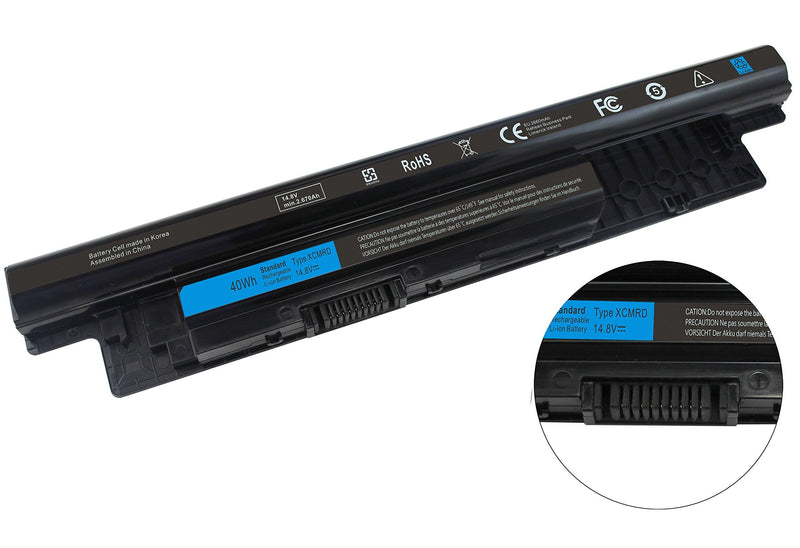 40Wh XCMRD Laptop Battery Fit for Dell Inspiron 15 3000 Series 3542 3543 3521 3537 3531 3541 17 3721 3737 15R 5537 5521 17R 5737 5721 14 3421 14R 5421 Latitude 3540 3440 P28F P40F FW1MN 4WY7C 14.8V