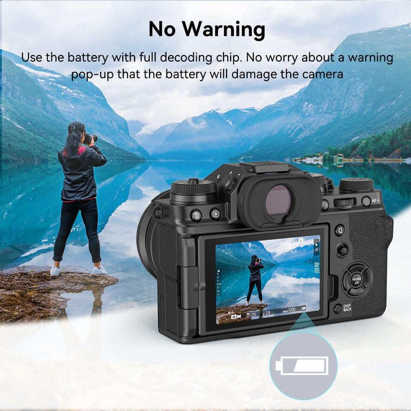 SmallRig NP-W235 2400mAh Camera Battery for Fujifilm X-T5 / X-T4 / GFX100S, USB-C 2.5H Fast Charging Rechargeable Camera Battery for Fujifilm X-T5, X-T4, X-H2S, X-H2, GFX50S II, VG-XT4, X-S20-4266