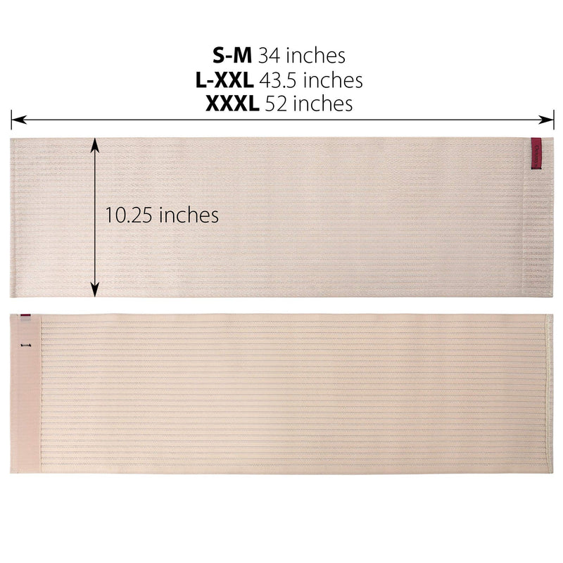 ORTONYX 10.25" Abdominal Binder for Men and Women/Postpartum Post-Operative Post-Surgery Wrap/Abdomen Navel Umbilical Hernia Support Belt / 524010 Beige L/XXL Large/2X-Large (Pack of 1)