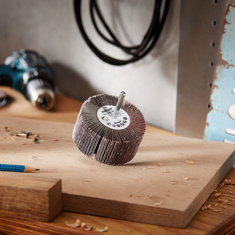 wolfcraft 2034000 flap sander S=6mm K80 ø80x40mm