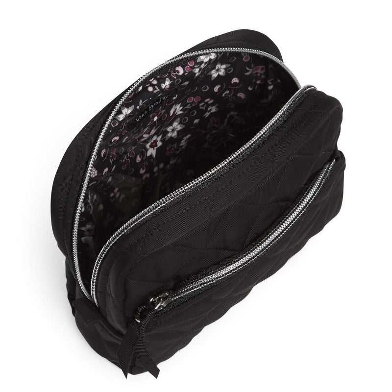 Vera Bradley Women's Performance Twill Medium Cosmetic Makeup Organizer Bag One Size Black