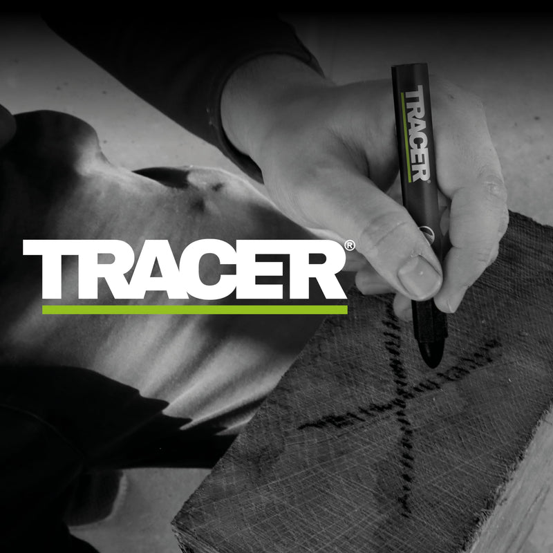 Tracer Lumber Pens Pack of 12 Black 12 x Black Marking Pens for Various Surfaces