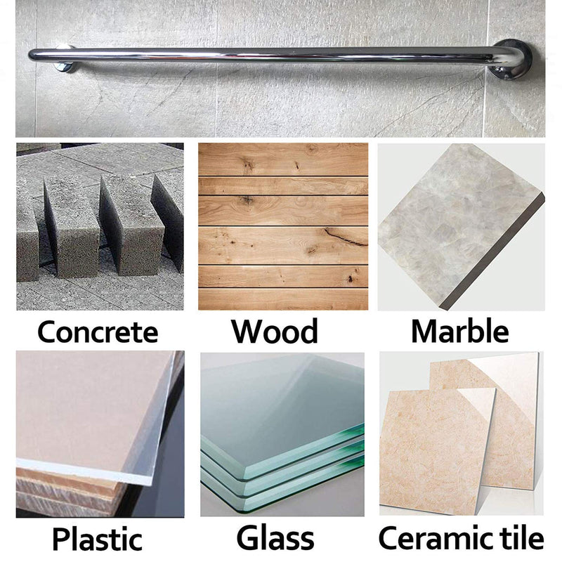 Gunpla 10 piece x 6mm glass and tile drill bit set tip for tiles, glass, aluminum, concrete, brick, plastic and wood with storage case