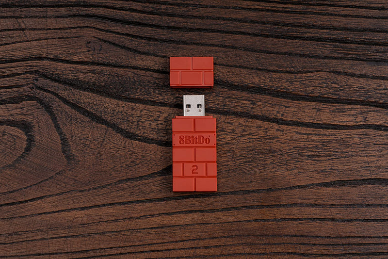 8Bitdo Wireless USB Adapter 2 for Switch, Windows, Mac & Raspberry Pi Compatible with Xbox Series X & S Controller, Xbox One Bluetooth Controller, Switch Pro and PS5 Controller (Brown) USB Adapter 2 Brown