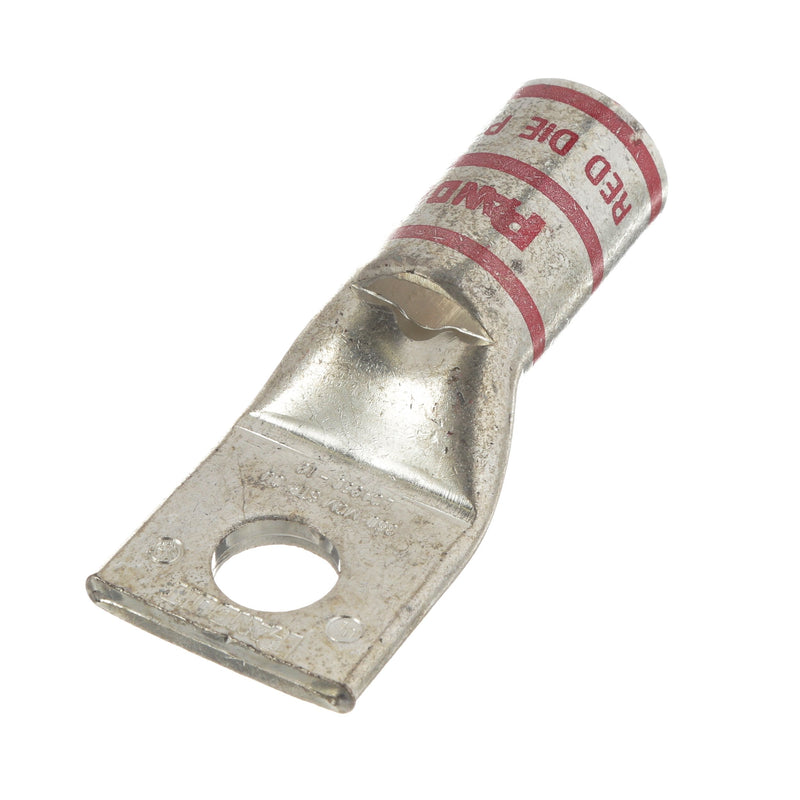 Panduit LCA350-12-X Code Conductor Lug, One-Hole, Standard Barrel with Window, 350kcmil Copper Conductor Size, 1/2" Stud Hole