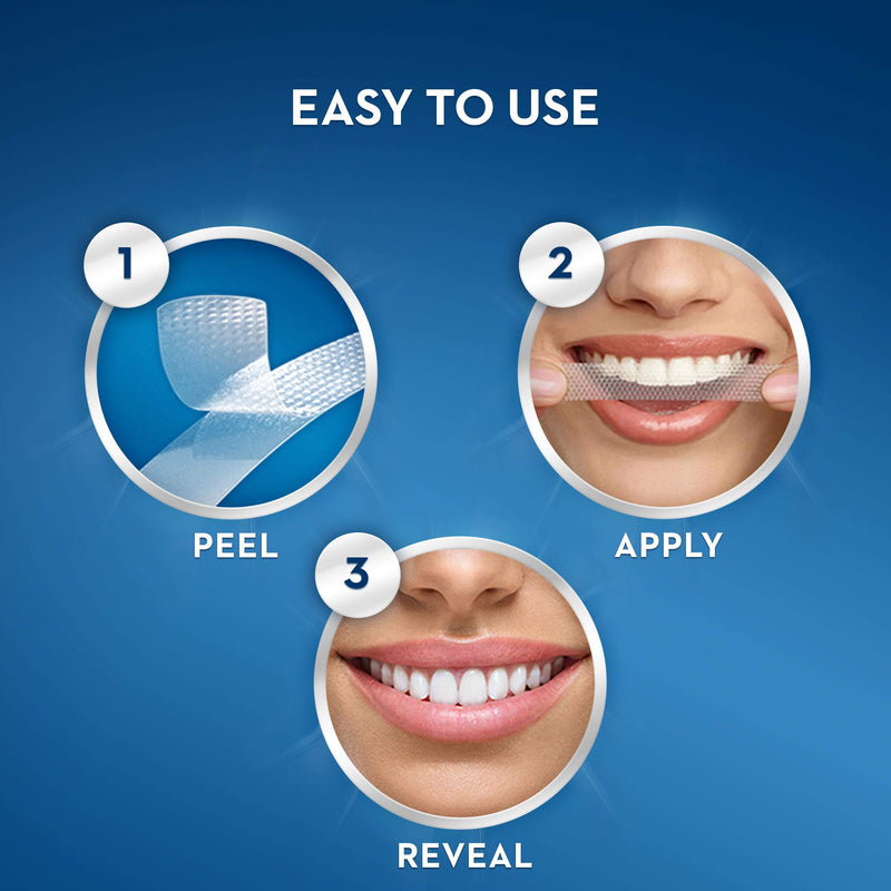 Crest 3D White Whitestrips Vivid Plus Teeth Whitening Kit, Individual Strips (10 Vivid Plus Treatments + 2 1hr Express Treatments), Basic Flavorless Whitestrips, 24 Count