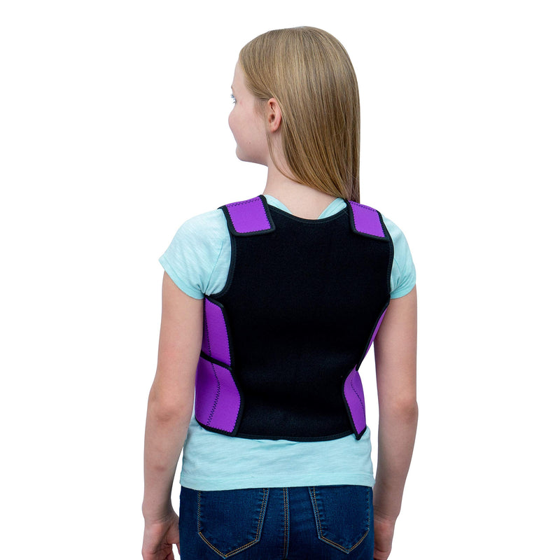 Special Supplies Sensory Compression Vest Deep Pressure Comfort for Autism, Hyperactivity, Mood Processing Disorders, Breathable, Form-Fitting, Kids and Adults (Purple, Small 17x30 inches) Purple Small (Pack of 1)