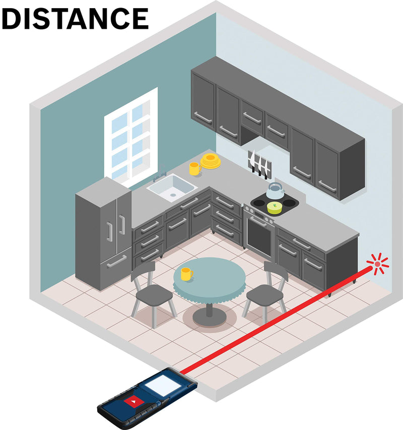 Bosch GLM20 Blaze 65ft Laser Distance Measure With Real Time Measuring