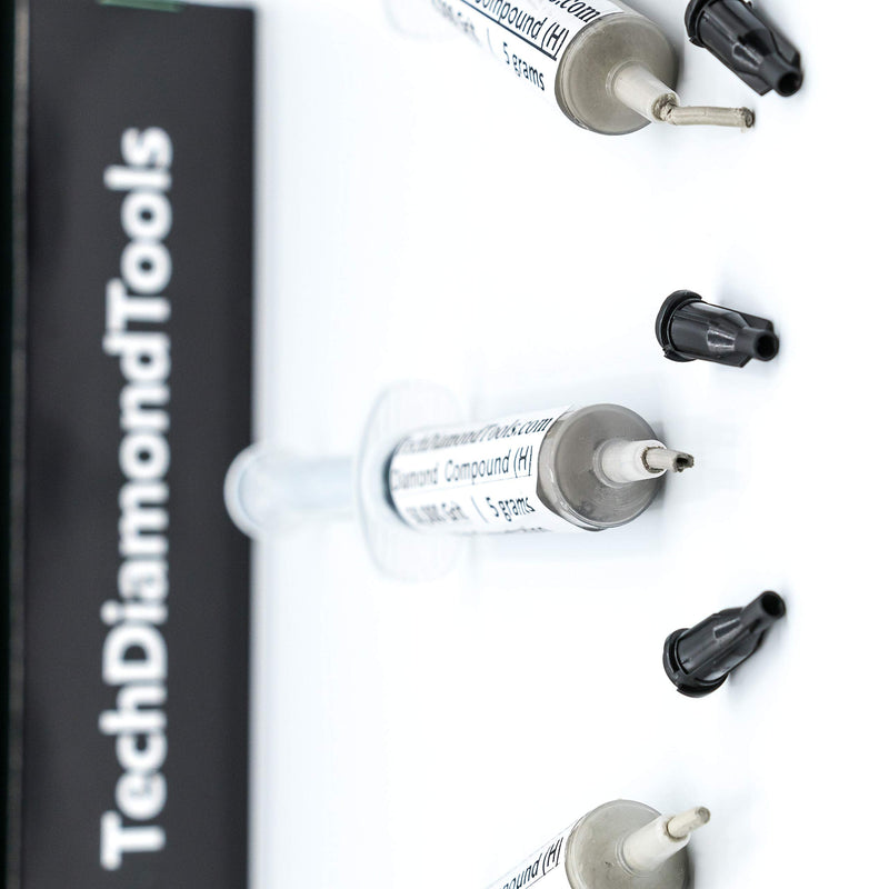 TechDiamondTools Kit of 3 Diamond Polishing Compound Polishing Paste 4000 8000 50000 Grit for Marble Glass Metal Rock Jewelry Resin Silver Gemstone with High Concentration of Diamond Powder USA Made 50000 8000 4000 grit