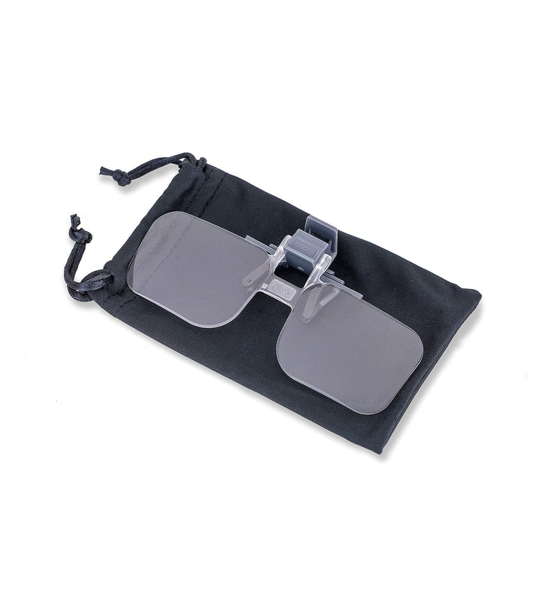 Carson OD-14 Clip & Flip 2x attachment magnifier for glasses, 2x (+4.00 diopters) 2x (+4.00 diopters) single
