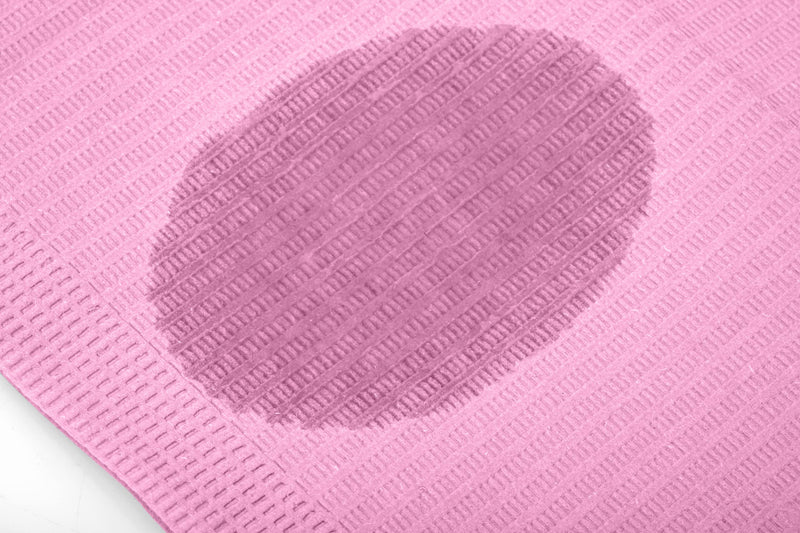 ProtectX Disposable Dental Bibs Napkin, Patient, Tattoo, Upgraded Quality, Soft and High Absorbent Waterproof, 13" x 18" Pink 50 PCS