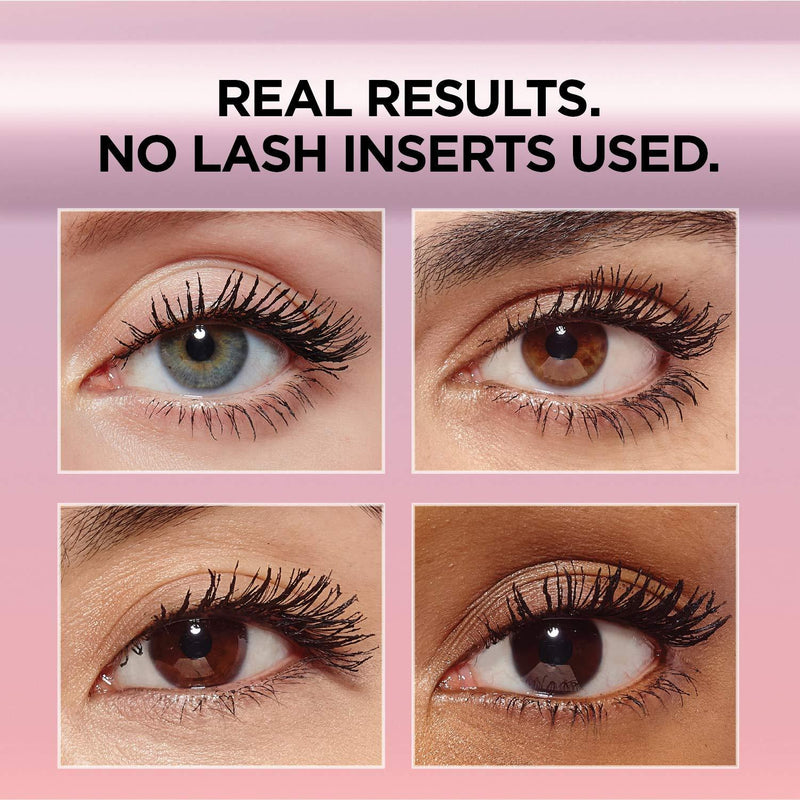 L'Oreal Paris Lightweight Mega Volume Washable Mascara Black, Washable Black, 0.3 Fl Oz