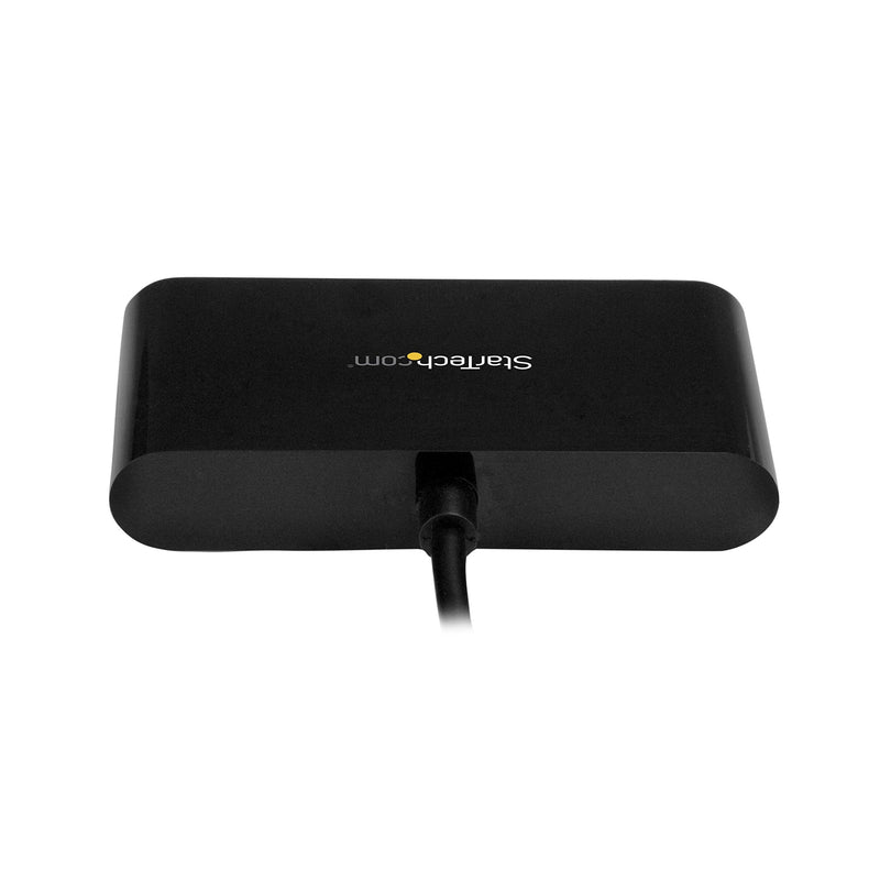 StarTech.com 4-Port USB-C Hub - USB-C to 4x USB-A Hub Adapter - Mini USB 2.0 Hub - Bus-powered USB Type-C Port Expander (ST4200MINIC) 0.6" x 3.1" x 6.3" Black