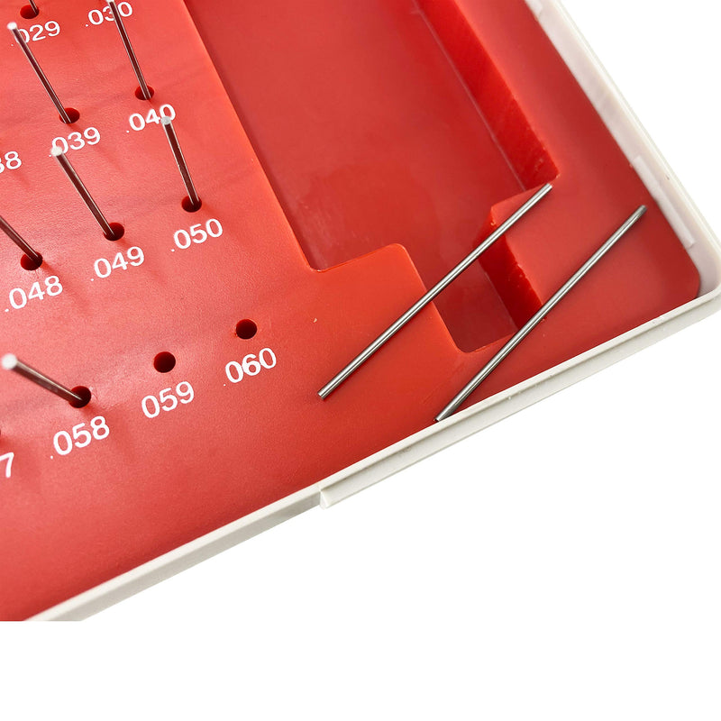 TEXALAN Class ZZ Steel Pin Gage Set Minus (50PCS(0.011-0.060") M0) 50PCS(0.011-0.060") M0