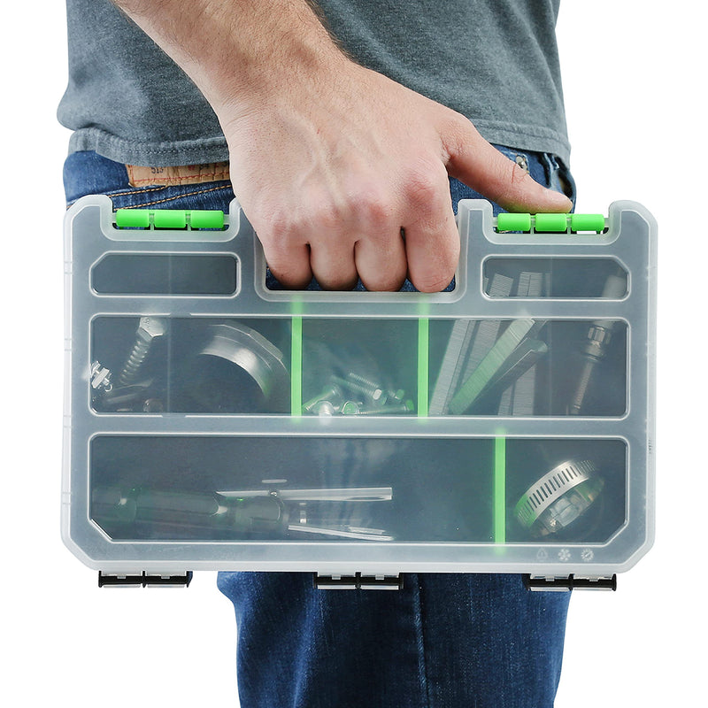 OEMTOOLS 22186 Tool and Parts Organizer Set, 3 Piece | Comes with an 11” Nine-Compartment Tool Tray & Two 5.5” Six-Compartment Trays | Removable Dividers Let You Customize Your Storage