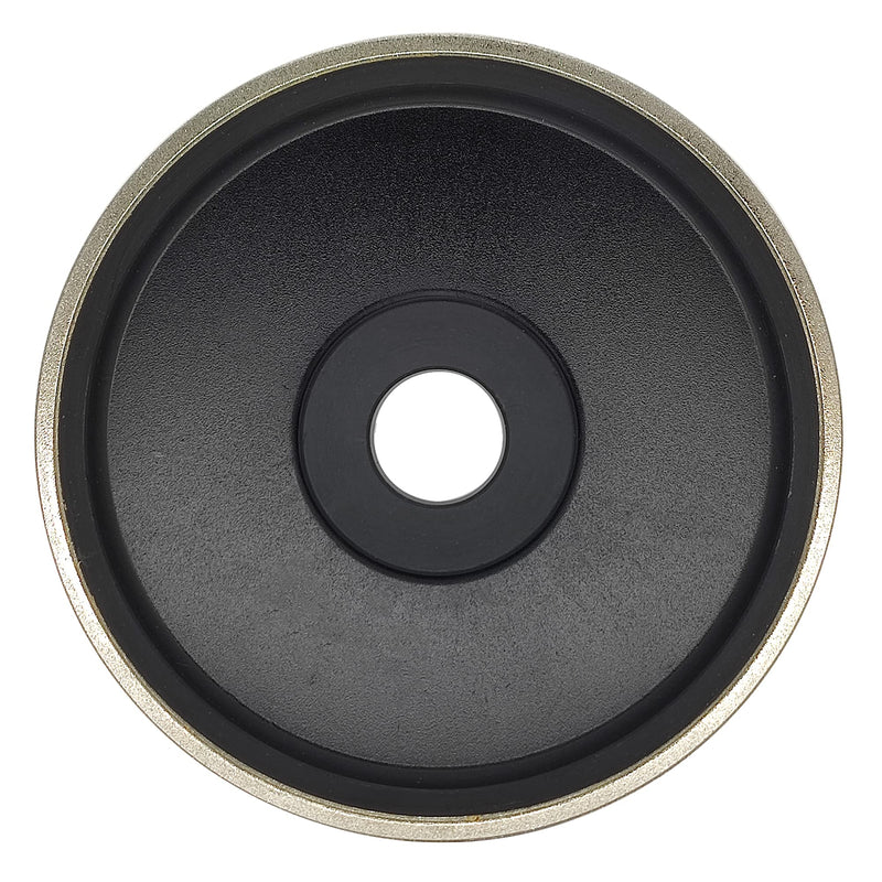 CAQUXIL Diamond Lapidary Jewelry Grinding Wheel 6 Inch with 1 Inch Arbor Hole, Diamond Grinding Wheel for Gem, Marble, Granite, Glass, Ceramics, Cemented Carbide, 320 Grit Grit 320