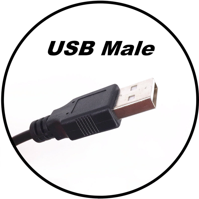 DZYDZR 3pcs Extension Cable USB to DC Cable - 5V USB 2.0 Port Male to DC 5V Male 5.5mm x 2.5mm Power Cord Black 100cm(3.3ft)