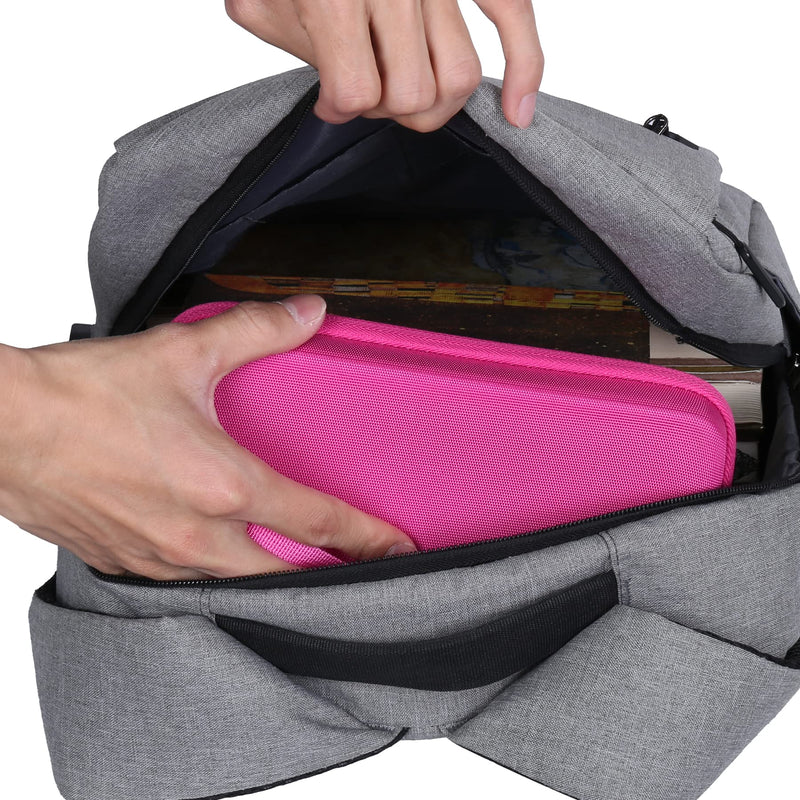 Khanka Hard Travel Case Replacement for Texas Instruments TI-83 Plus/TI-84 Plus/TI-84 Plus CE Color Graphing Calculator, Case Only (Positively Pink) Pink 2
