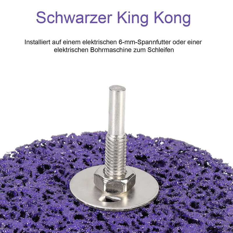 Angelkiss 5 piece disc set, 100 mm CBS grinding disc, purple coarse cleaning disc, CBS cleaning disc for angle grinders of paint, rust welds, oxidation cleaning and removal