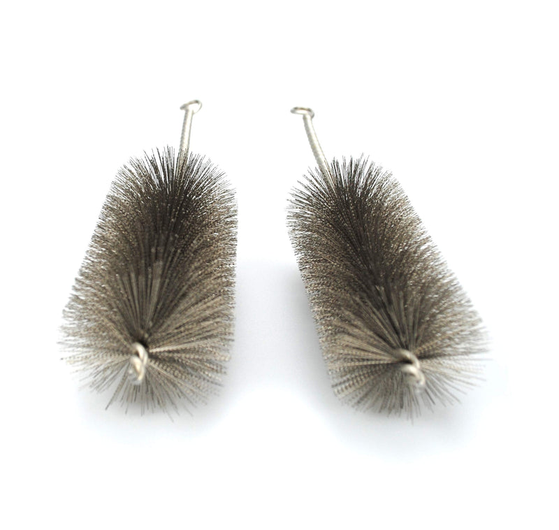 Pipe Cleaning Brush Set Stainless Steel Bristles, Stainless Steel Pipe Brush Steel Bottle Brush 9 Piece Variety Pack For Auto Parts, Bottles, Guns, Tubes, Etc.