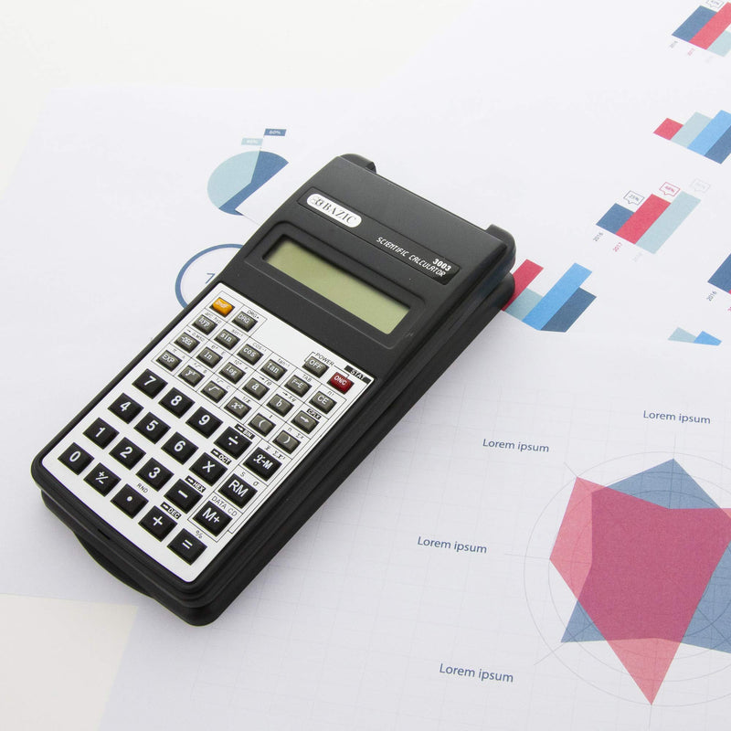 BAZIC 10-Digit Scientific Calculator w/ Flip Cover Black 1