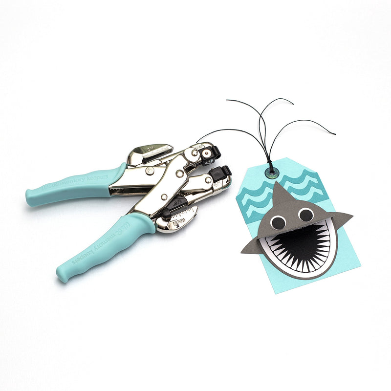 Crop-A-Dile Eyelet and Snap Punch by We R Memory Keepers | Blue Comfort Handle