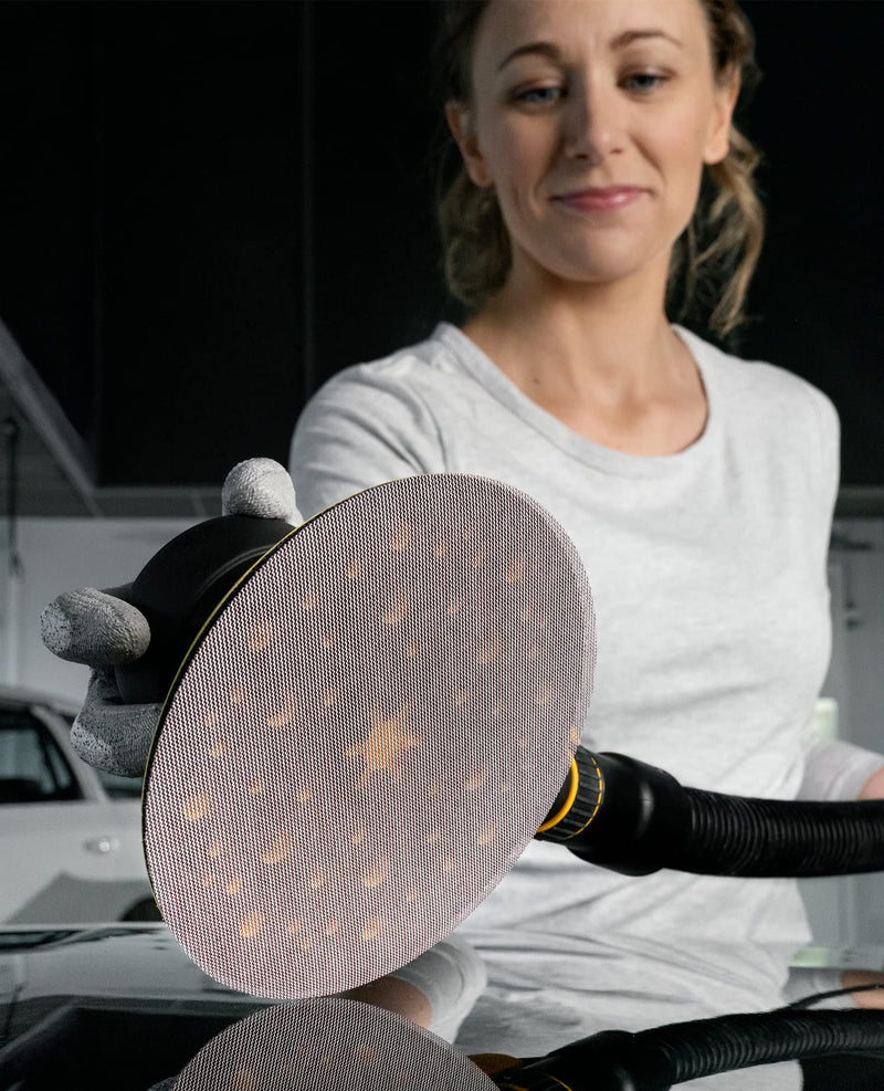 Mirka Abranet mesh sanding discs Ø 150 mm Velcro / grain P80 / 50 pieces / for sanding wood, filler, paint, plastic / dust-free sanding / 5424105080 Single