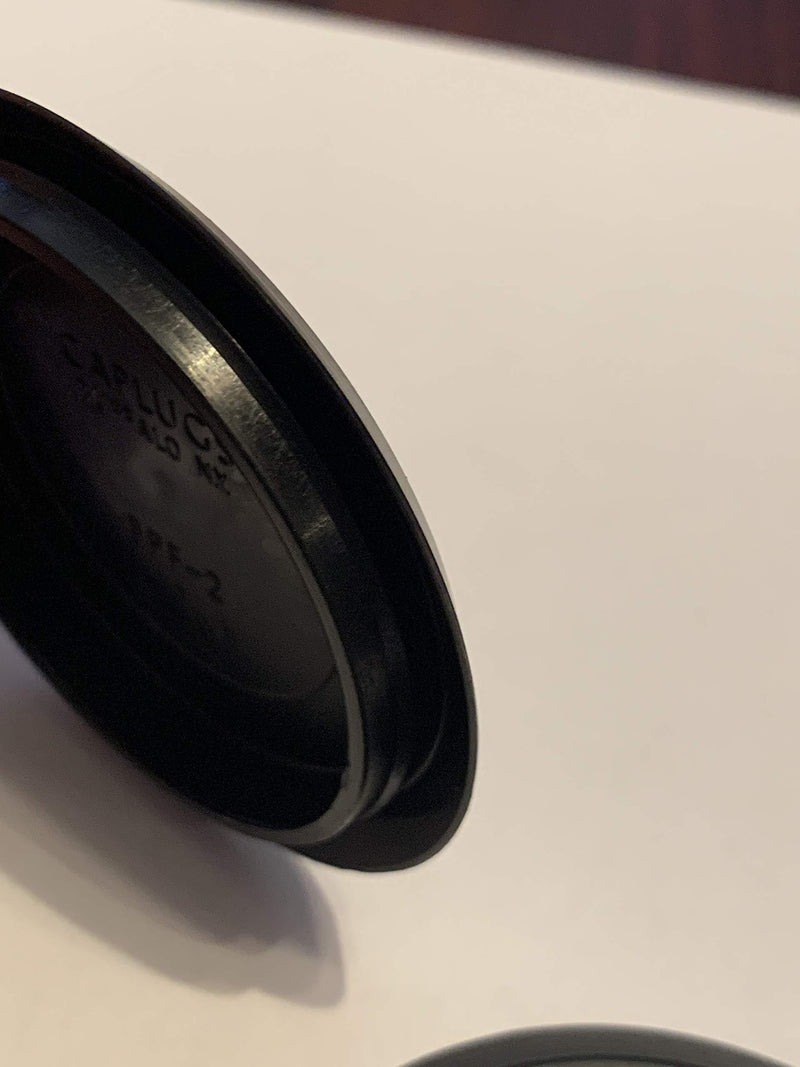 2 2 inch Flush Mount Black Plastic Body and Sheet Metal Hole Plug Qty 10 by Caplugs