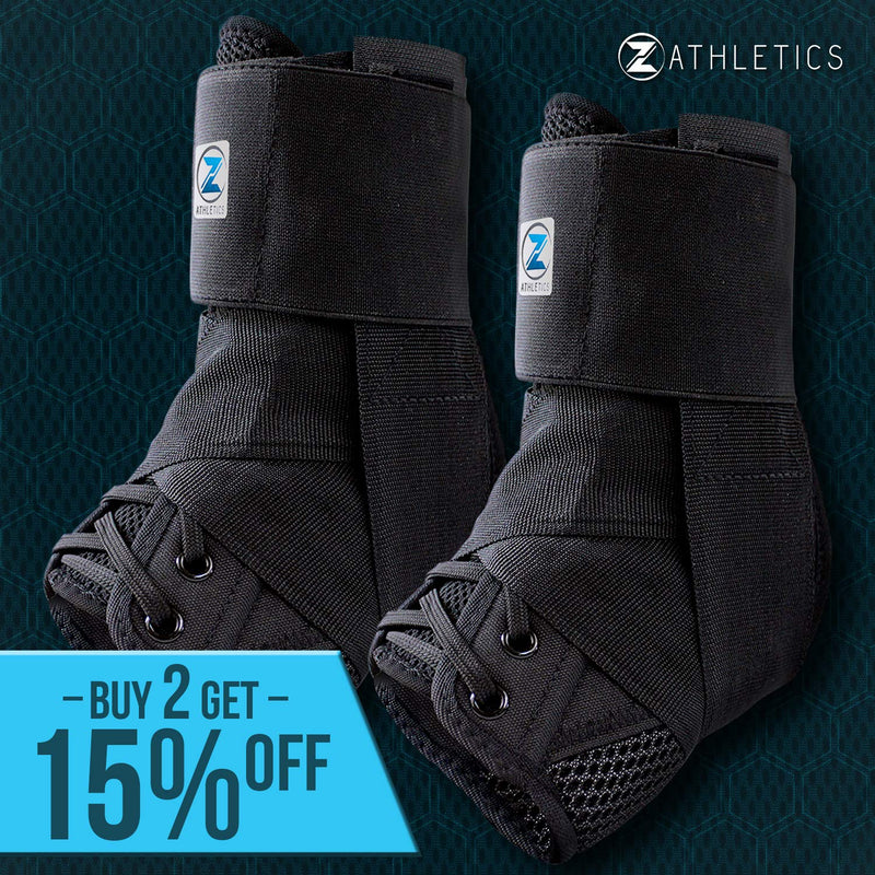 Zenith Ankle Brace, Lace Up Adjustable Support – for Running, Basketball, Injury Recovery, Sprain! Ankle Wrap for Men, Women, and Children Small (Pack of 1)